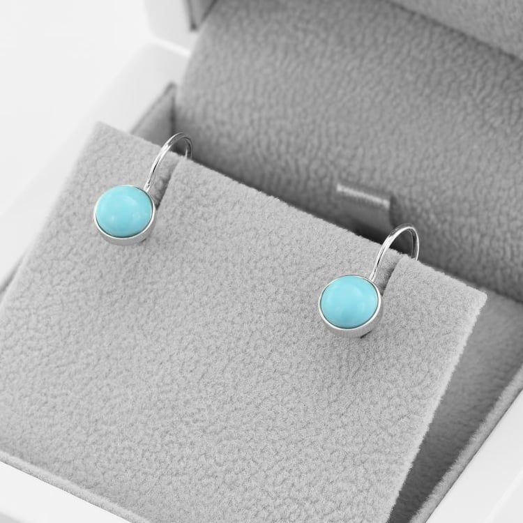 Náušnice s tyrkysmi zo zlata 49401