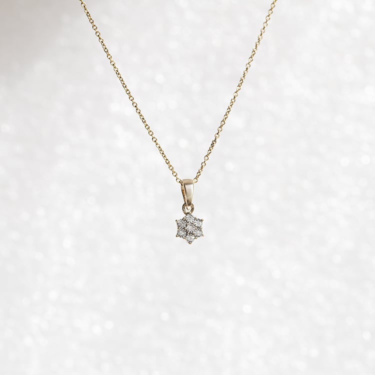 Decentný diamantový prívesok Charlot 145581