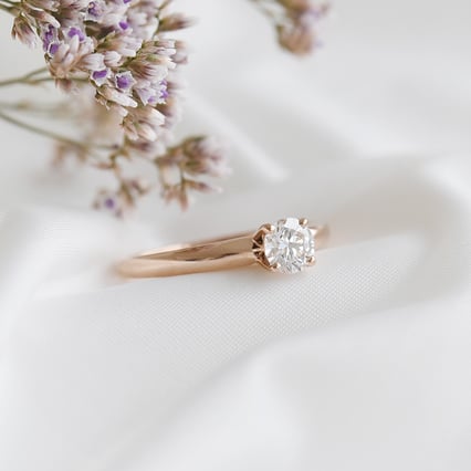 Zásnubný prsteň s diamantom Janice