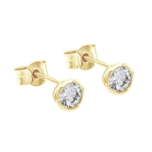 Elegantné diamantové náušnice Kerli