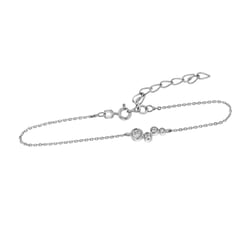 Moderný strieborný náramok s lab-grown diamantmi Greta