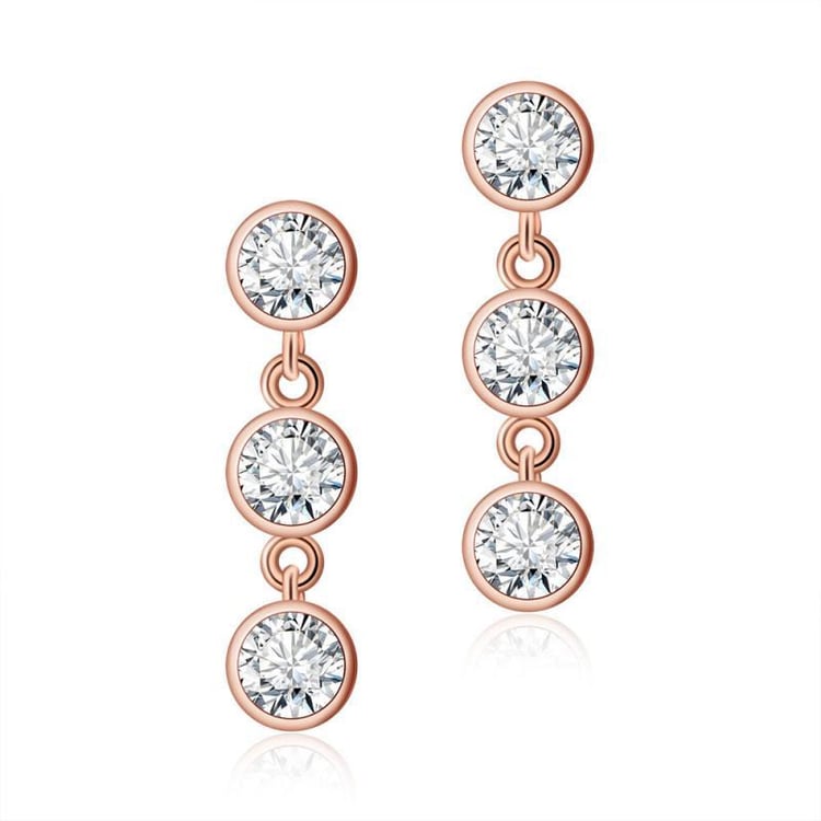 Strieborné pozlátené náušnice