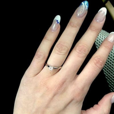 Zásnubný prsteň s diamantom 