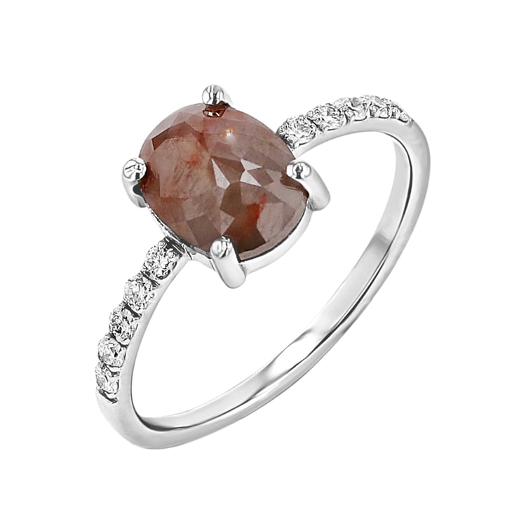 Zlatý prsteň s jedinečným salt and pepper diamantom Liberia