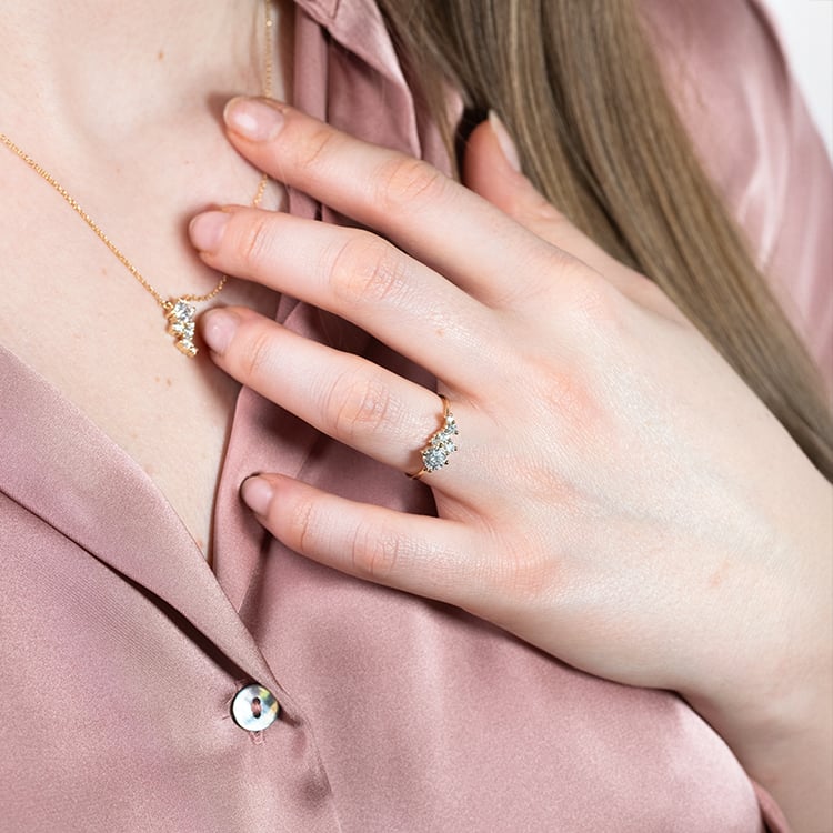 Kolekcia cluster šperkov s lab-grown diamantmi Ester 152084