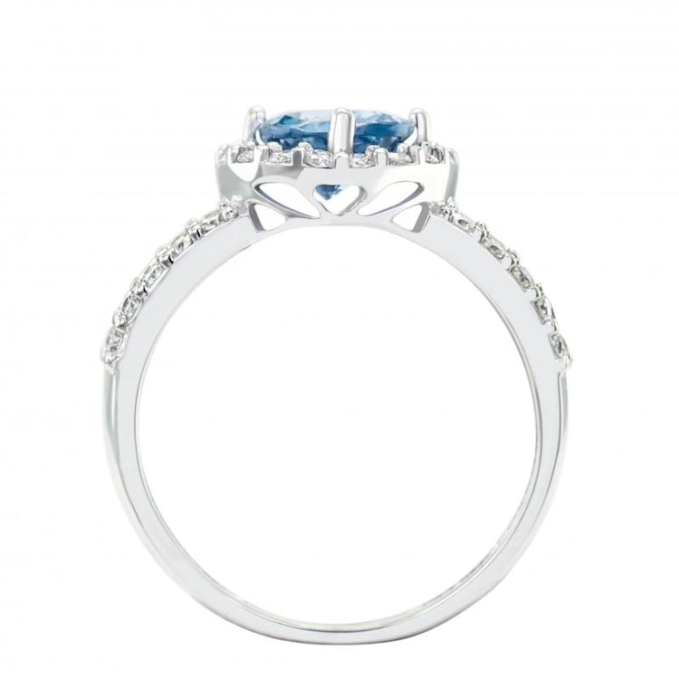 Diamantový prsteň s topásom 15598