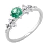 Zásnubný prsteň so smaragdom a diamantmi Olha
