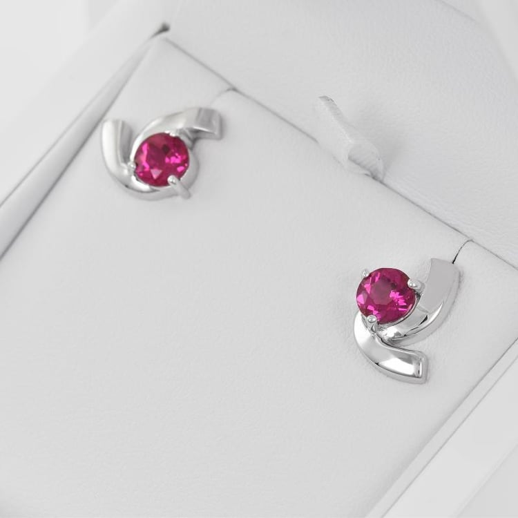 Náušnice s rubínmi 31487