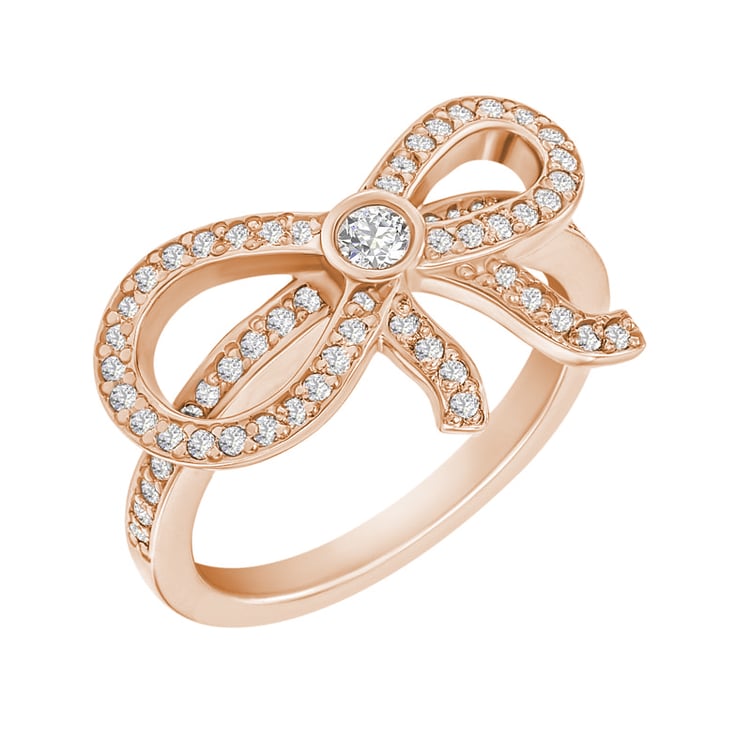 Zlatý mašla s diamantmi 29795