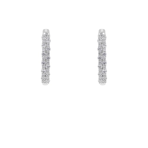 Kruhové náušnice s lab-grown diamantmi Barnett