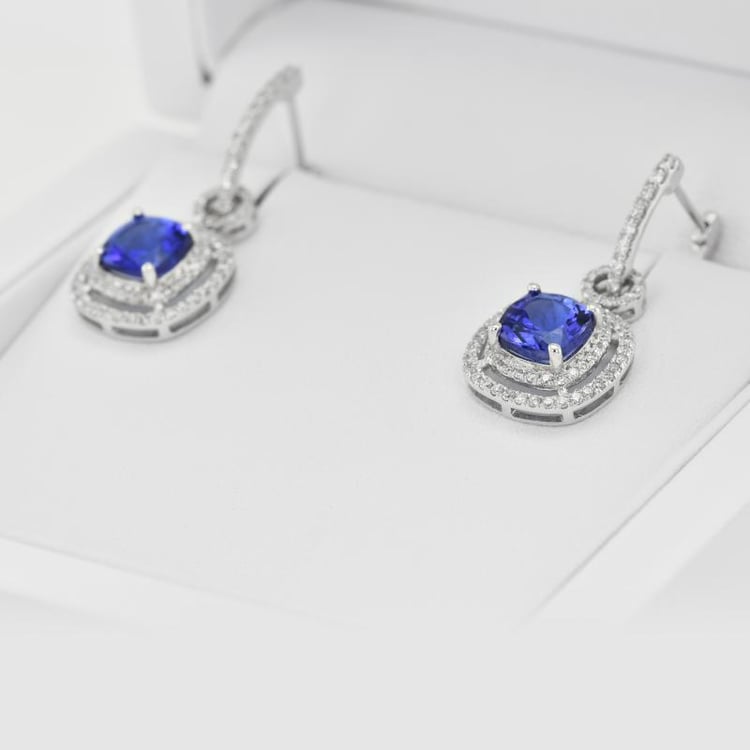 Zlaté visiace náušnice 17455