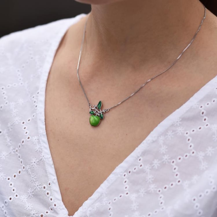 Náhrdelník jablko zo striebra 43526