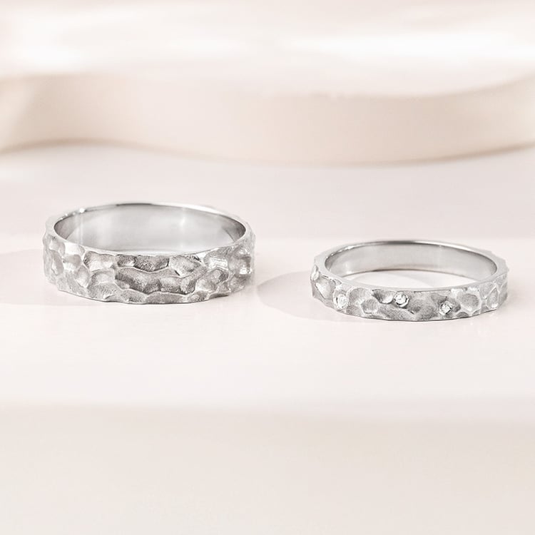 Svadobné obrúčky s atypickým povrchom Marry 155659