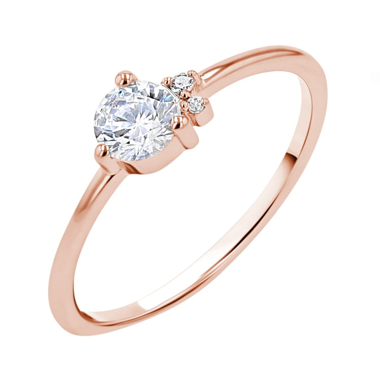 Cluster prsteň s lab-grown diamanty Aghate 140470