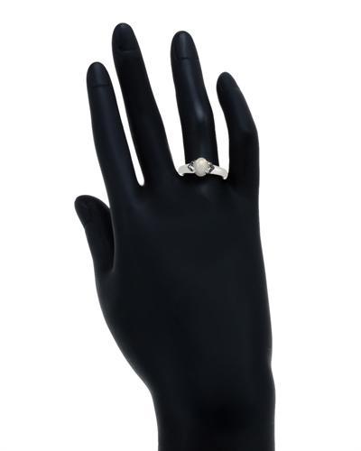 Strieborný prsteň s opálom a diamantmi 817