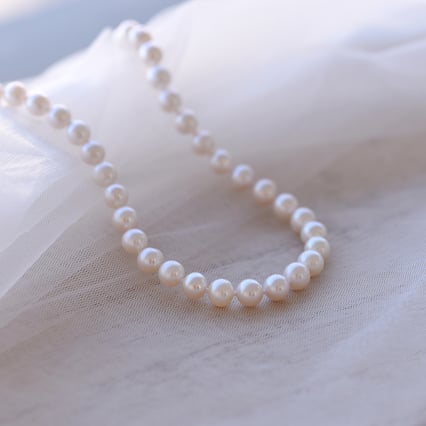 Strieborný perlový náhrdelník Marely