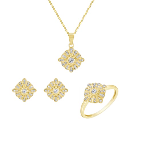 Zlatý diamantový set šperkov Geena