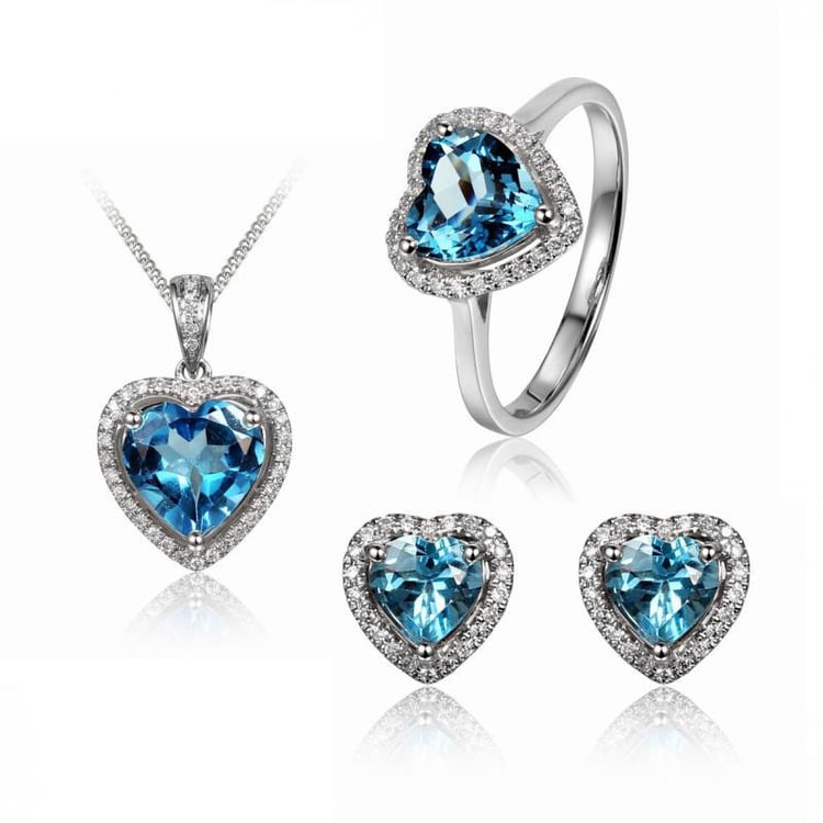 Zlatá topásová kolekcia šperkov Amisha