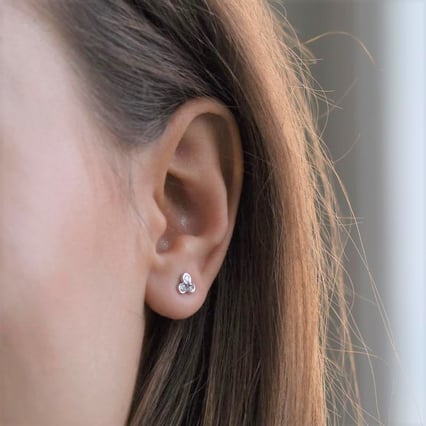 Jemné náušnice s lab-grown diamantmi Odrianel