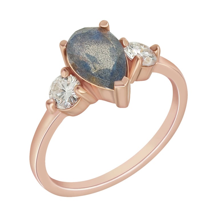 Zlatý prsteň s Labradorit 73748