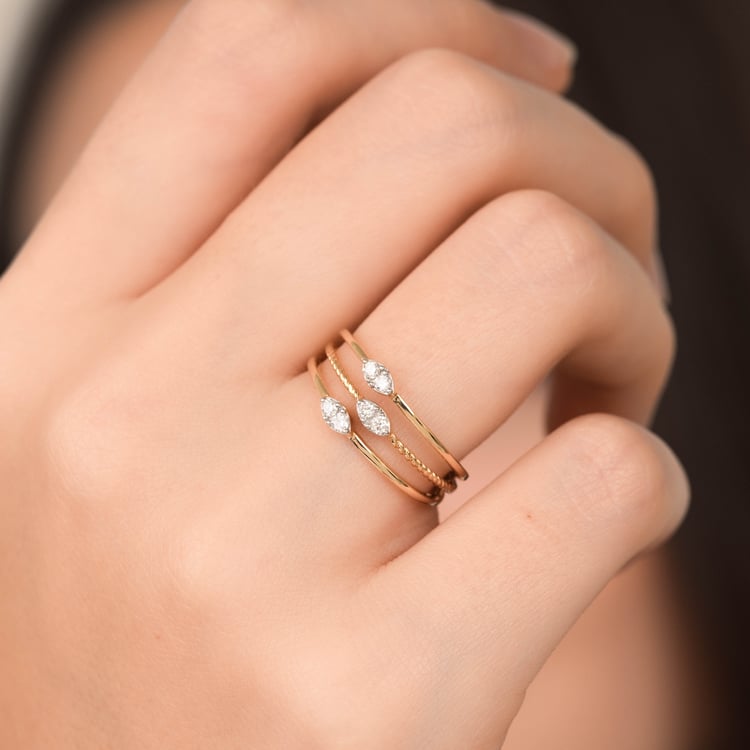 Zlatý prsteň s lab-grown diamantmi 165769