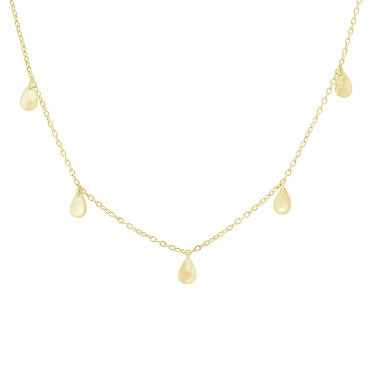 Strieborný náhrdelník s drobnými kvapkami Lucie