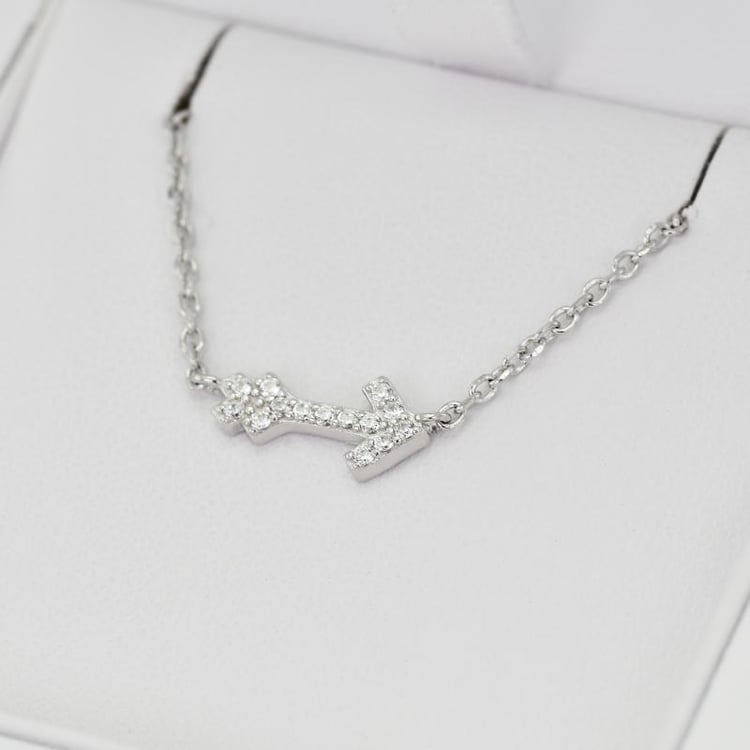 Strieborný náhrdelník s šípom 20767