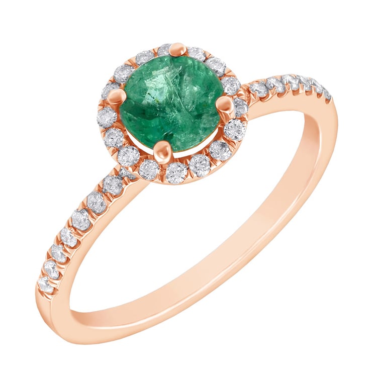 Zlatý prsteň so smaragdom 40343