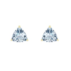 Strieborné náušnice s nebesky modrými topásmi Magni