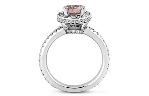 Zásnubný prsteň s ružovým diamantom Yeska 53206