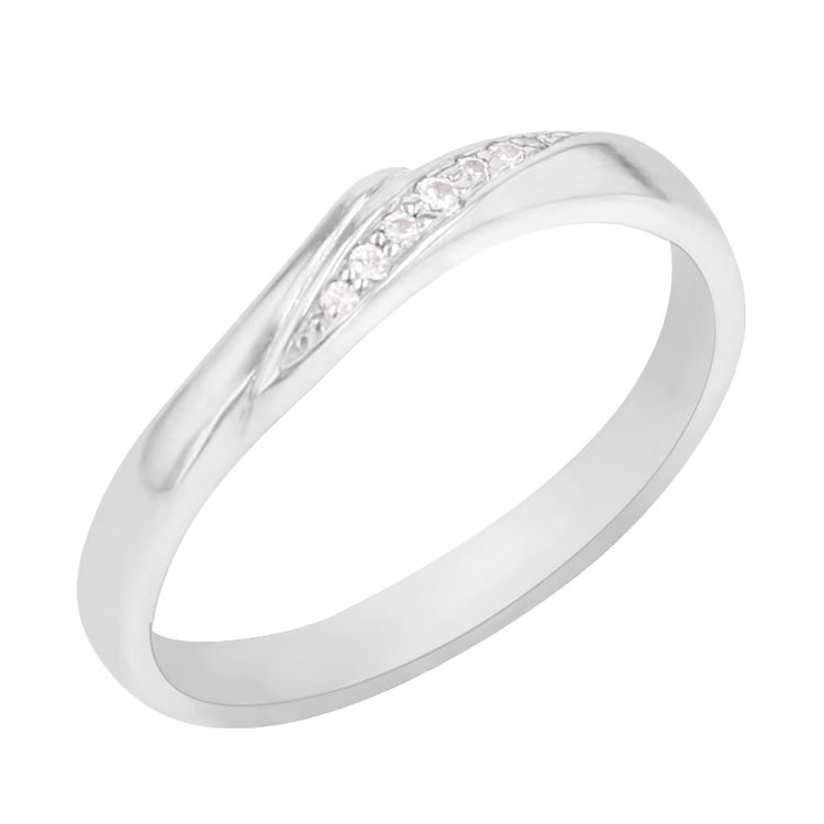 Prsteň z bieleho zlata s lab grown diamantmi Maiara