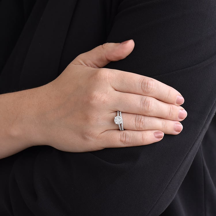 Diamantový prsteň zo zlata 85756