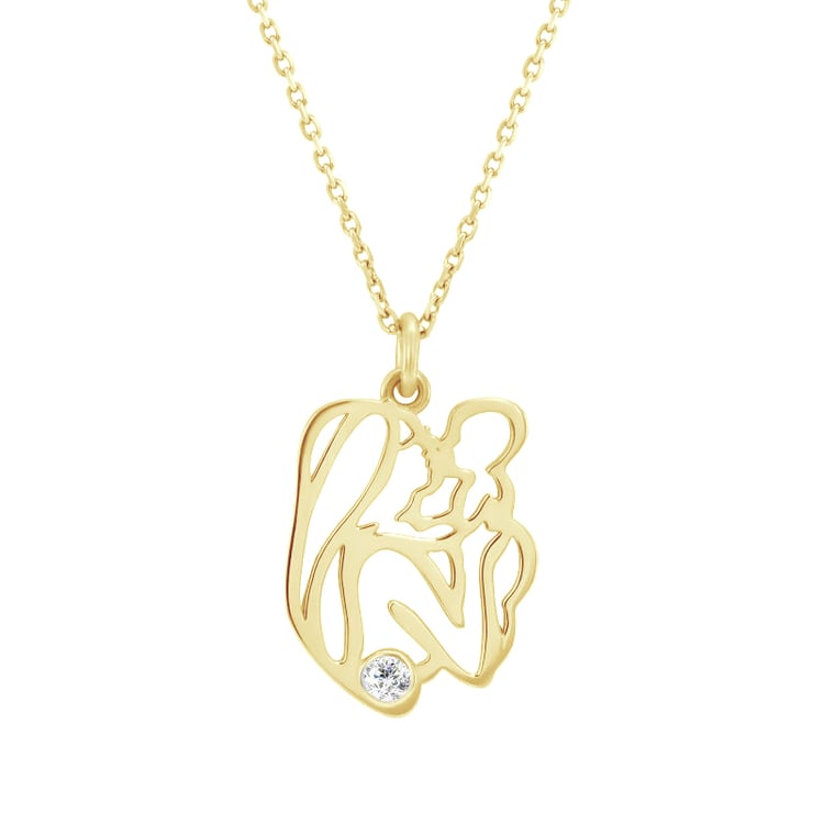 Pozlatený prívesok zo striebra 83739