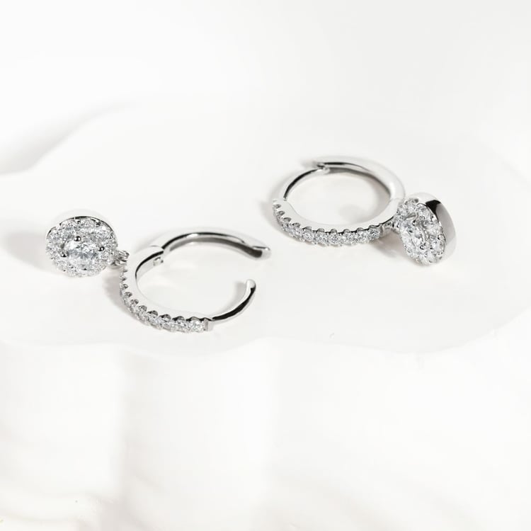 Zlaté kruhové náušnice s prírodnými diamantmi 158727