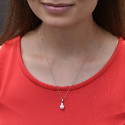 Perlový prívesok s diamantmi Laceen