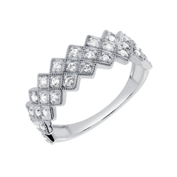 Moderný zlatý prsteň s lab-grown diamantmi Edvard