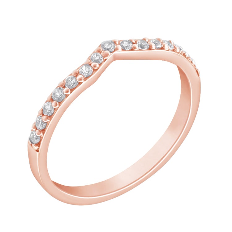 Vykrojený rozvodový eternity prsteň so žiarivými lab-grown diamantmi Evald 166174