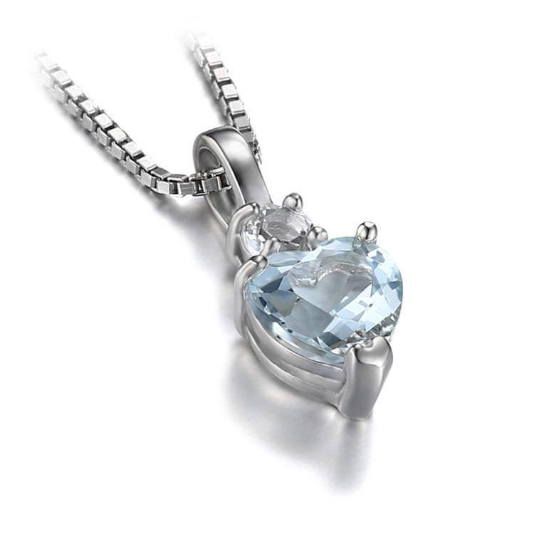 Akvamarínové strieborné náušnice 22612