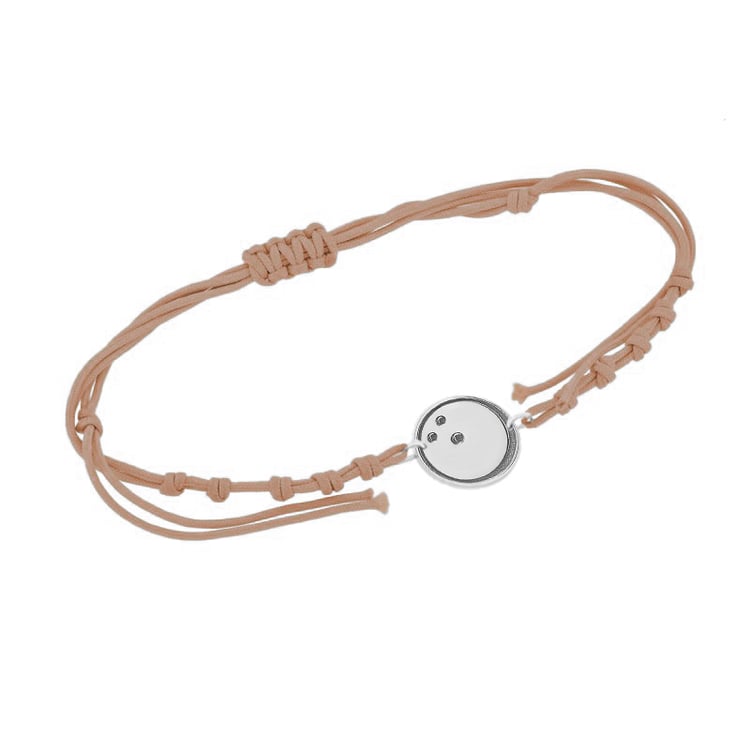 Povrázkový náramok lopta s gravírom vašej voľby Bowling 124845