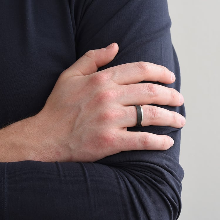 Snubné prstene z karbonu a zlata 79653