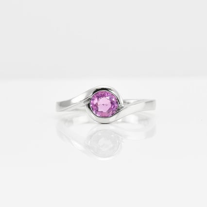 Zásnubný prsteň s ružovým zafírom Zeryka