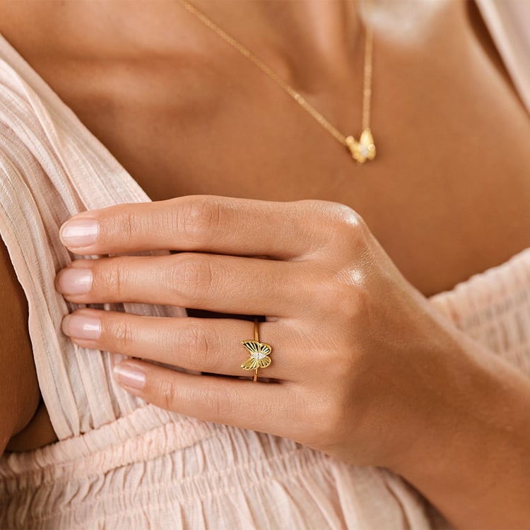 Zlatý prsteň s lab-grown diamantom Rachel 161406