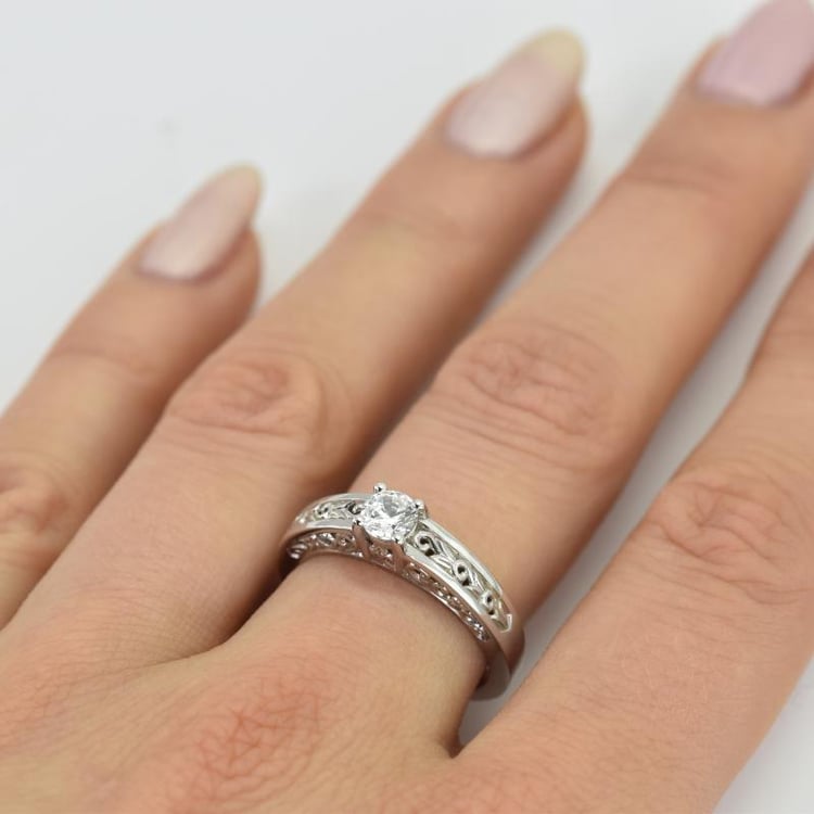 Vintage zásnubný prsteň 24179