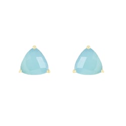 Strieborné náušnice s chalcedonmi Magni