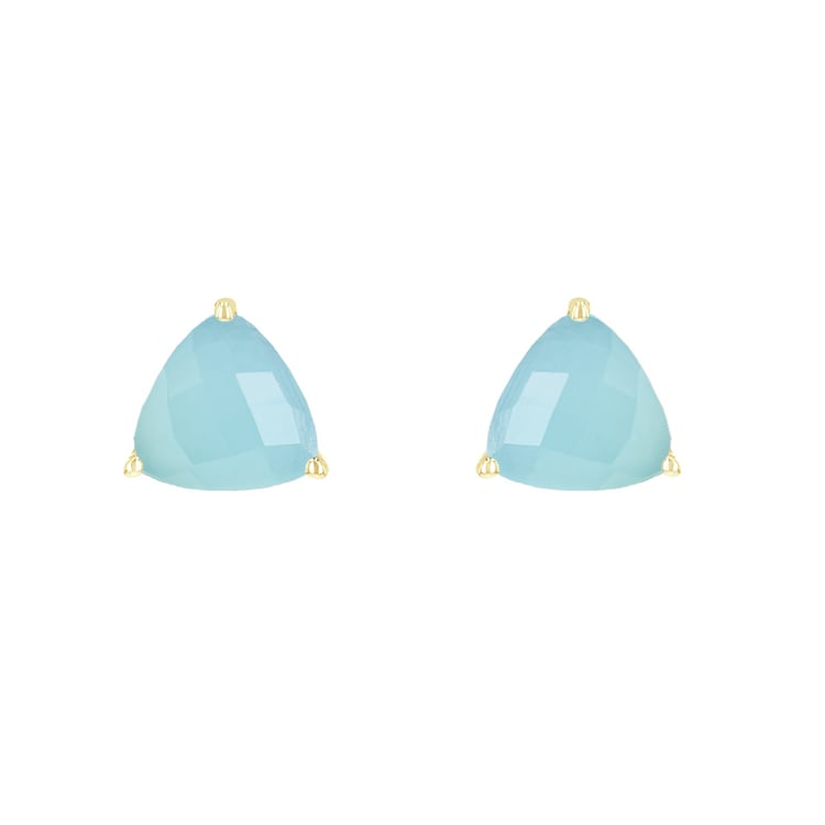 Strieborné náušnice s chalcedonmi Magni