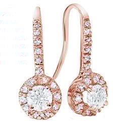 Luxusné náušnice s GIA certifikovanými diamantmi Dropie