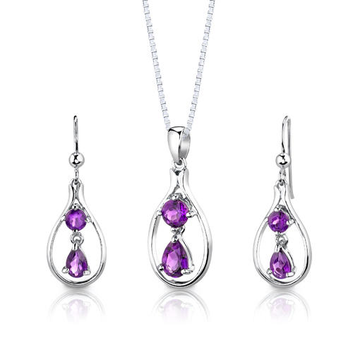 Strieborná kolekcia s ametystmi