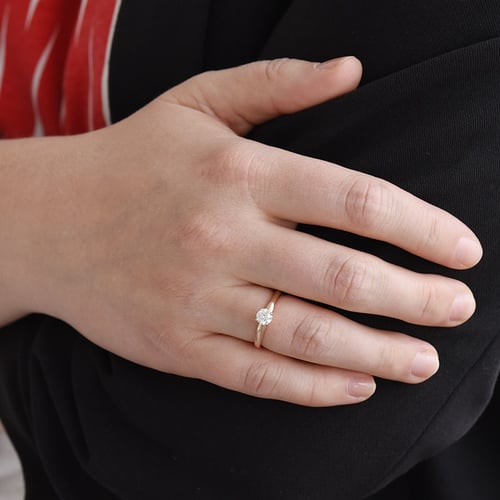 Zásnubný prsteň s diamantom Janice