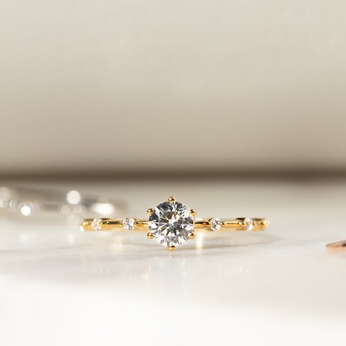 Zásnubný prsteň s lab-grown diamantmi Jelena