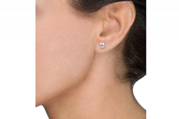 Zlaté perlové náušnice 852